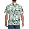 thumbnail image 3 of Bixox Men's Puppy Printed Short Sleeve Skinny Athletic T-Shirt, 3 of 6