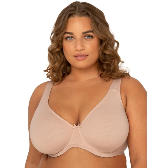 Sujetador Fruit of the Loom Fit for Me, talla grande, sin forro, 46DD, color arena