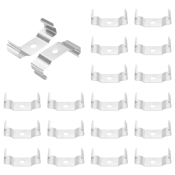 Uxcell T8 Clips Bracket Hanger Fluorescent Tube Integrated Bulb Holder Clamps Flat 18pcs