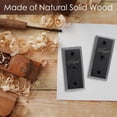 thumbnail image 2 of Soporte de pared para guitarra SNIGJAT de madera dura para bajo acústico, paquete de 2 unidades, 2 of 8