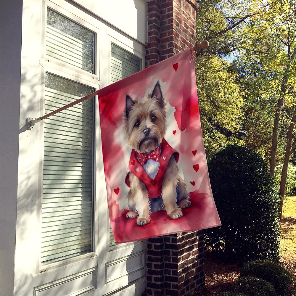 Cairn Terrier My Valentine House Flag 28 in x 40 in