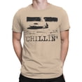 thumbnail image 2 of Alien Chillin' Retro Aesthetic Men's T-shirt, 2 of 3