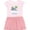 Pink With Stripes, variant on Inktastic Surfing Future Surfer Like Daddy Girls Toddler Dress
