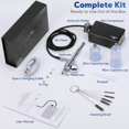 thumbnail image 5 of 32PSI Professional Airbrush Kit with Compressor – Dual-Action Airbrush Gun Rechargeable & Portable for Painting Cake Decor Nail Art Tattoo Model Building, 5 of 5