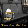 thumbnail image 3 of Funda de asiento trasero de piel sintética CAT, gris, impermeable, 3 of 9