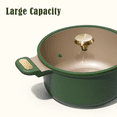 thumbnail image 4 of Carote 5 QT Stock Pot with Lid, Nonstick Soup Pot, Induction Compatible, Easy to Clean, Green, 4 of 7