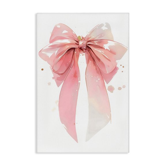 Stupell Industries Modern Modern Elegant Pink Bow Canvas Art, 16 x 24, by Creative Studio