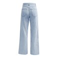 thumbnail image 4 of JJHGVB Wide Leg Jeans Denim Pants Baggy Jeans Pull-On Pant High Waisted Denim Pants Long Casual Pants Jeans for Women Straight Denim Jeans Daily Casual Wear Wide Leg Jeans for Women Rose Gold 4XL, 4 of 7