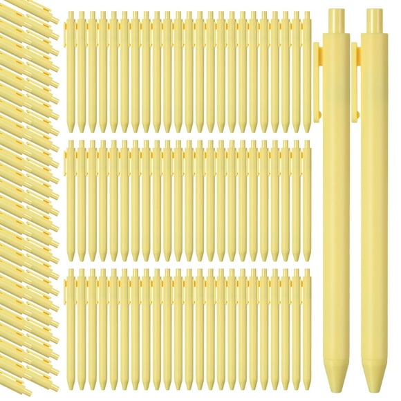 Bolígrafos retráctiles Fulmoon Bulk, 50 unidades, 1 mm, color negro