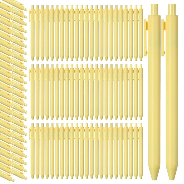 Bolígrafos retráctiles Fulmoon Bulk, 50 unidades, 1 mm, color negro