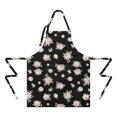 thumbnail image 2 of Pioneer Flower Floral Print Pattern Apron for Women and Men, Cotton Linen Waterproof with Pockets, Adjustable, 33x27 Inch for Kitchen, Gardening, BBQ, Salon, 2 of 6