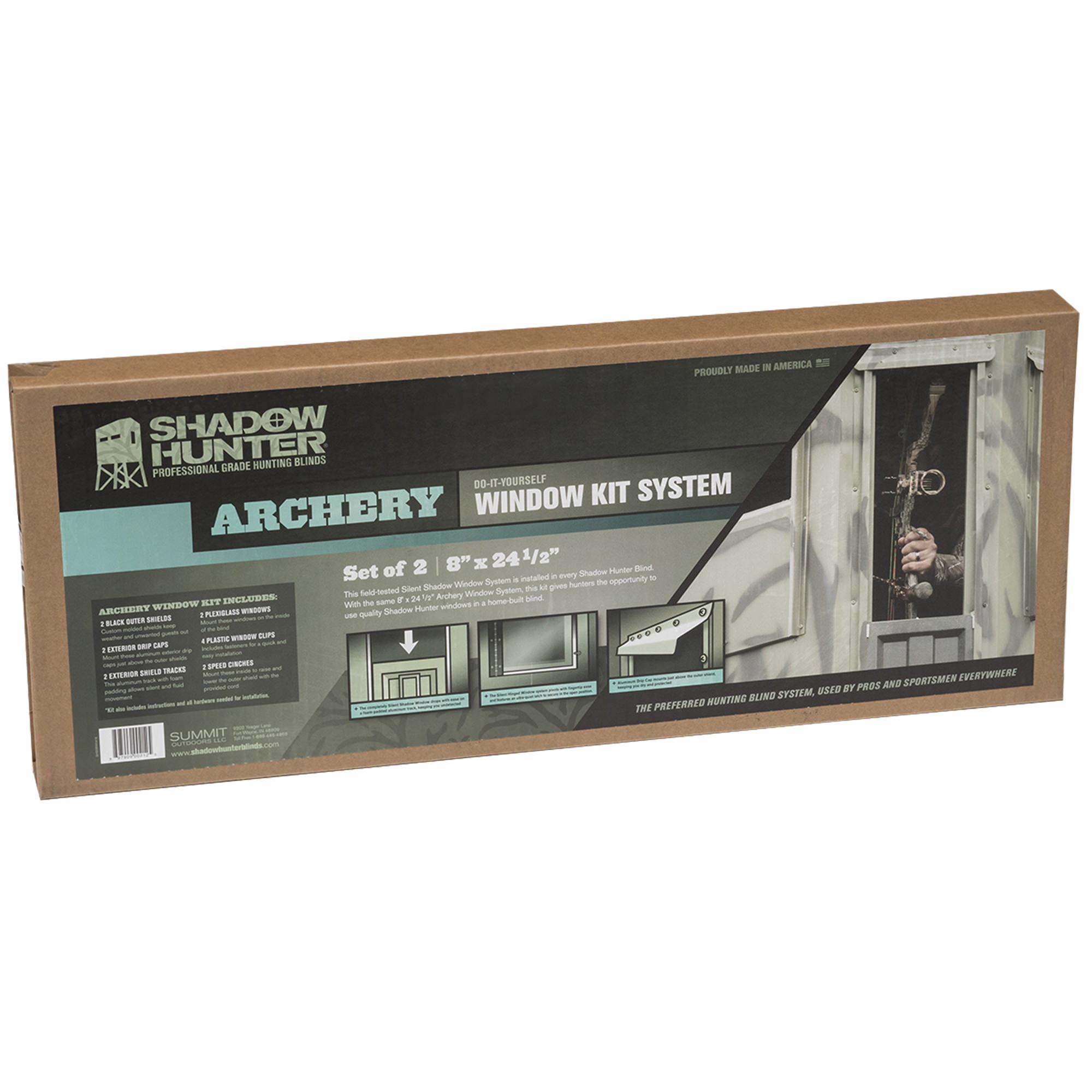 Shadow Hunter SHSSBW Archery Silent Window Kit System (2 Piece