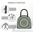 thumbnail image 4 of Disketp Round Mandala1 Bolsa Térmica para Almuerzo, Lonchera con Abertura Amplia y Gran Capacidad, Organizador Reutilizable para Mujeres, Hombres y Adultos, 4 of 6