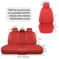 thumbnail image 2 of OTOEZ Universal PU Car Seat Cover Luxurious Full-Covered Front & Rear 5-Seat Cushion Protector Fit Most Honda Toyota Chevy Ford Nissan SUV, 2 of 9