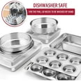 12Piece Stainless Steel Bakeware Sets, Metal Baking Pan Set Include