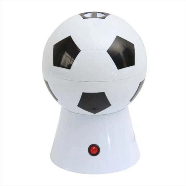 Small Electric Football Popcus Machine Family Mini Children Food Puff Machine Blasting Machine Healthy Popcorn US Plug,1 * Football popcorn maker,White