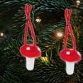 thumbnail image 1 of Mobutofu 10 Pcs Petits Ornements de Champignon Kit d'Artisanat en Laine Feutre Accessoires Cheveux Rouges Bricolage, 1 of 8