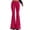 Red*, variant on RUTAYY Women's Flare Pants Elastic High Waist Stretch Knit Slim Fit Versatile Casual Trousers, Light Green