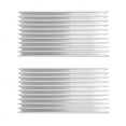thumbnail image 1 of 2X Silver Tone Aluminium Radiator Heatsink Heat Sink 100X50X30mm, 1 of 8