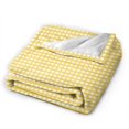 thumbnail image 2 of Kll Fleece Blanket Plush Throw Blanket Yellow Gingham,Soft Fuzzy Cozy Flannel Blanket For Couch Sofa Bed.(50"X40"), 2 of 9