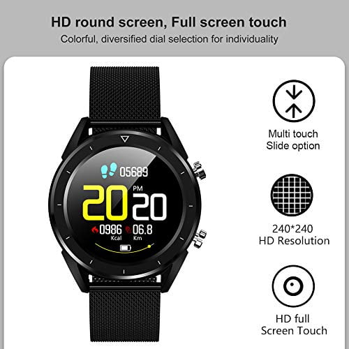 Smartwatch, Kivors Bluetooth Smart Watch Touch Screen with Multiple Sports  Modes, with Heart Rate Monitor, | Walmart Canada
