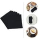 thumbnail image 2 of servilletas de tela de estilo sencillo para restaurante (negro), 2 of 6