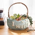 thumbnail image 3 of Plant Pot With Portable Garden Home Decoration Ceramics Modern Design Creative Breathable Coarse Pottery Flowerpot, 3 of 10