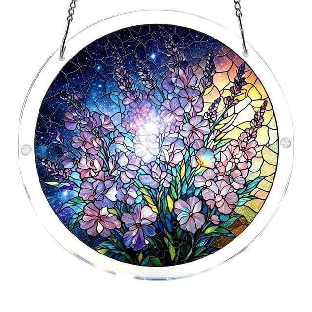 Tong Curtain Style Acrylic Puzzle Garden Design Window Hanging Home Birthday For