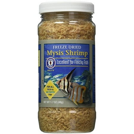 Mysis Shrimp - San Francisco Bay Brand ASF71720 Freeze Dried Mysis Shrimp for Fresh and Saltwater Fish, 48gm