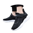 thumbnail image 3 of REDARER Kids' Breathable Running Shoes - Lightweight Non- Sneakers with Color Block for Boys & Girls,Color:Z6 Black,Size:3.5, 3 of 9