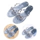 thumbnail image 1 of Diapositivas Sandalias Planas Con Tachuelas Zapatos Lazo Sólido para Mujer, 1 of 8