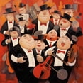 thumbnail image 3 of Bande Abstraite - Toile 36"x36 Pouces - Impression sur Demande, 3 of 5