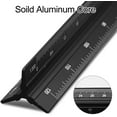 thumbnail image 5 of Metric Architectural & Engineer Scale Ruler 12 Inch (2-Pack, Blue & Black) | Aluminum Triangular Drafting Tool Set | Exclusive METRIC Scales: 1:100, 1:200,1;250,1:300,1:400 1:500, 5 of 7