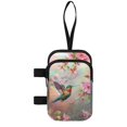 thumbnail image 2 of COEQINE Zippered Crutch Bag Broken Leg Crutch Bag Retro Hummingbird Floral Forearm Crutch Storage Organizer, Walking Cane Pouch, Lightweight Organizer Pouch, for Women Men, 2 of 7