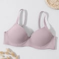 thumbnail image 3 of Tqyyweavej Demi Bras for Women Lightly Lined Adjustable Push Up Bralette Bras Wireless Breathable Ribbed Seamless Bras Size S to 2XL, 3 of 6