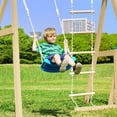 thumbnail image 5 of Outdoor Swing Set with Slide for Kids, Climb Swing Outdoor Play Structure for Toddlers, Swing-N-Slide Set Kids Climbers Playset for Backyard Playground Activity, 5 of 9