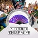 thumbnail image 3 of Ventilador de mano Boots on the Ground Fan 2025 holográfico violeta, 3 of 7