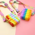 thumbnail image 1 of Poppet Push Bubbles Toy Rainbow Unicorn Kawaii Coin Purse Children Wallet Ladies Bag Simple Dimple Squeeze Toy For Kids heqiyong toy, 1 of 2