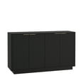 thumbnail image 5 of Aukfa Fluted Wood Buffet Sideboard Storage Cabinet with Adjustable Shelves, Accent Cabinet,Black, 5 of 6