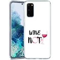 thumbnail image 1 of TalkingCase Slim Phone Case Compatible for Samsung Galaxy S20 FE 4G/5G,(Not S20),Wine Not Print,Lightweight,Flexible,Soft, USA, 1 of 7