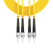 ST/ST 9/125 Singlemode Duplex Fiber Patch Cable - OS1 - 1 Meter | High Performance Fiber Optic Cable for Fast, Reliable Connectivity