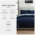 thumbnail image 3 of Mainstays All in One Reversible Comforter and Sheet set- 7 Piece, Queen, Navy, 3 of 8