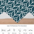 thumbnail image 6 of Abstract Leaf Flannel Blanket for Bed,Travel and Camping, Art Abstract Geometric Teal Leaves Plant Shape Super Soft Cozy Blanket for All Seasons 40"x50", 6 of 7