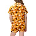 thumbnail image 4 of UAYOTSE Girls Collared Silky Sleep Set, Button‑Front Short‑Sleeve Top and Shorts, 2‑Piece Kids Loungewear Suitable for Lounging Around The House Size 12-13 Years, 4 of 5