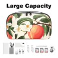 thumbnail image 3 of Peach Waterproof Oxford Cloth Travel Case for Electronic Devices, USB Organizer, Charger Organizer Travel Case, Phone Cable Organizer - 5.9x9.44x3.14 in, 3 of 6