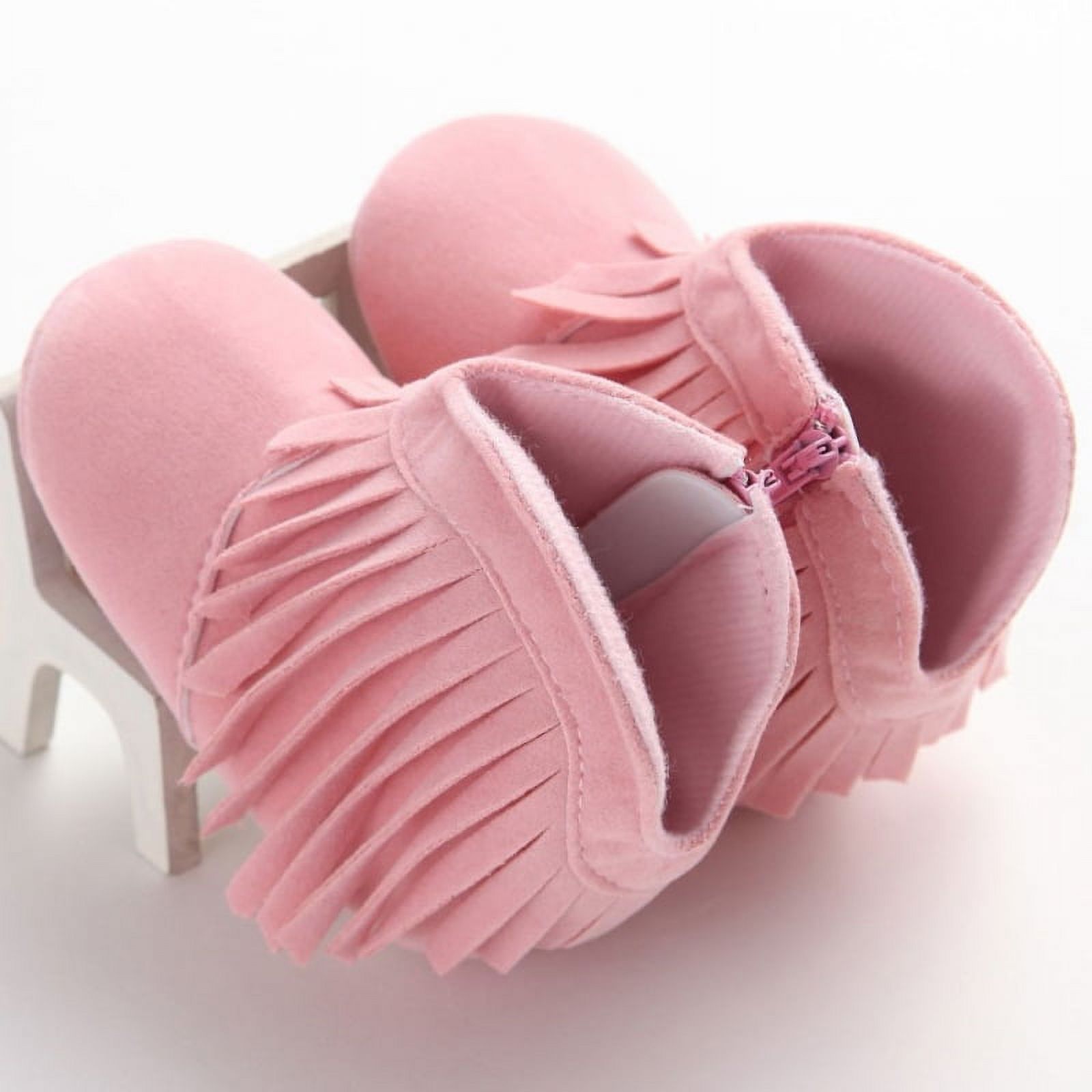 Finex Baby Boy Girl Tassel Boots Infant Toddler Soft Soled Winter Shoes - image 4 of 5