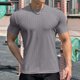 thumbnail image 4 of pstuiky Camisas de manga corta para hombre, Blusas y camisas de cuello redondo de manga corta informales de color liso para hombre camisas casuales para hombre xxxl, 4 of 6