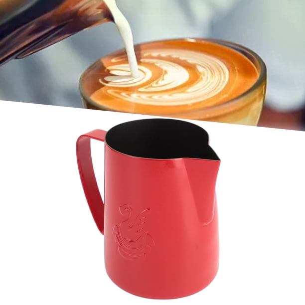 Jarra Para Espumar Leche, Taza Para Espumar Leche, Accesorios Para Máquina De Café Expreso, Taza De Crema De Café Cisne De Acero Inoxidable 304 De 480 Ml, Jarra Humeante Latte