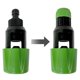 thumbnail image 5 of Conector de manguera para grifo de riego de jardín, conector de manguera, conector de grifo mezclador, adaptador de manguera para interior y exterior, 1 unidad verde, 5 of 5