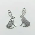 thumbnail image 2 of U8MO Wholesale Antique Silver Jewelry Finding Charms Pendants Carfts DIY-10pcs rabbit, 2 of 2